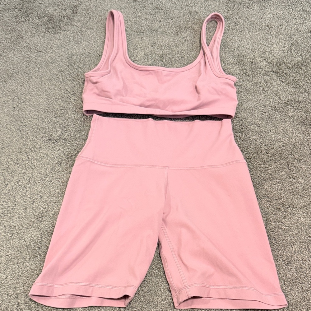 Aritzia Pink Activewear Set